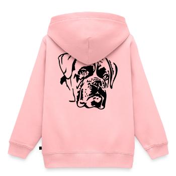 Boxer - Sweat Premium à capuche enfant bio - rose - Dos - AI Model Kid Female (0cm)