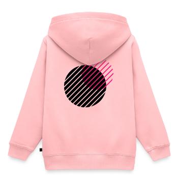 retro - Kinder Premium Organic Hoodie - Rosa - Hinten - AI Model Kid Female (0cm)