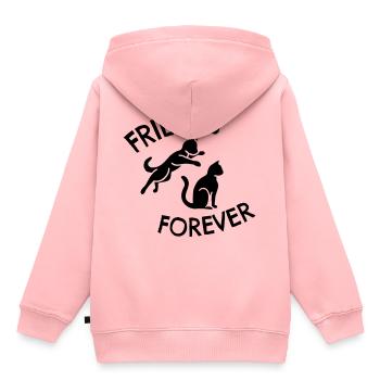 Katten spelen Kattenvrienden voor altijd spelen - Kinder Premium hoodie biologisch - roze - Achter - AI Model Kid Female (0cm)