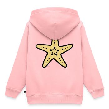 mer étoiles océan mer plage plongée - Sweat Premium à capuche enfant bio - rose - Dos - AI Model Kid Female (0cm)