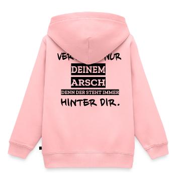Sarkasmus Ironie lustige Geschenke coole Sprüche - Kinder Premium Organic Hoodie - Rosa - Hinten - AI Model Kid Female (0cm)