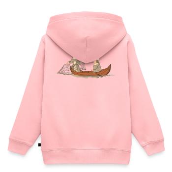 Pêcheur de Gävle - Sweat Premium à capuche enfant bio - rose - Dos - AI Model Kid Female (0cm)