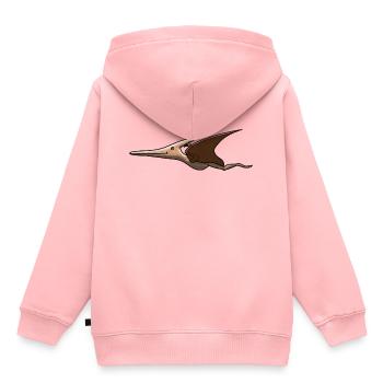 Pteranodon - Sweat Premium à capuche enfant bio - rose - Dos - AI Model Kid Female (0cm)