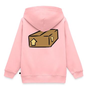 Paket Post Package Paquet - Kids Premium Organic Hoodie - rose - Back - AI Model Kid Female (0cm)