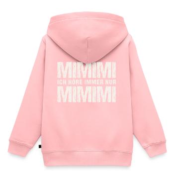 Ich Hoere Immer Nur MIMIMI - Kinder Premium Organic Hoodie - Rosa - Hinten - AI Model Kid Female (0cm)