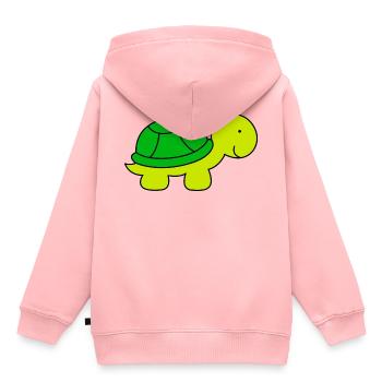 Baby Turtle - Kids Premium Organic Hoodie - rose - Back - AI Model Kid Female (0cm)