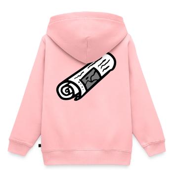 Zeitungsausträger Zeitung newspaper - Kinder Premium Organic Hoodie - Rosa - Hinten - AI Model Kid Female (0cm)