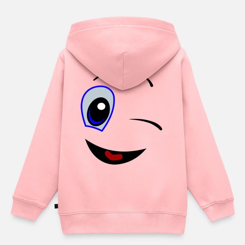 comic 2 - Sweat Premium à capuche enfant bio - rose