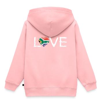 Liebe Heimat Wurzeln Home Stolz Land Suedafrika pn - Kinder Premium Organic Hoodie - Rosa - Hinten - AI Model Kid Female (0cm)