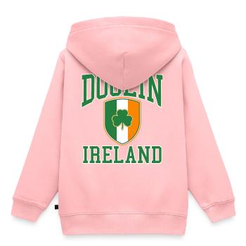 Dublin - Sweat Premium à capuche enfant bio - rose - Dos - AI Model Kid Female (0cm)