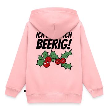 Obst Himbeere Kirsche Beeren Beere Witzig Lustig - Kinder Premium Organic Hoodie - Rosa - Hinten - AI Model Kid Female (0cm)