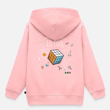 Rubik's Cube Science Is Cool - Sudadera para niño/adolescente Premium ecológica - rosa