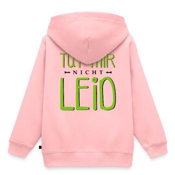 Tut mir nicht leid - Kinder Premium Organic Hoodie - Rosa - Hinten - AI Model Kid Female (0cm)
