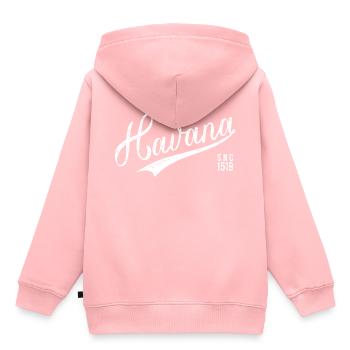 CUBA HAVANA ANCIEN STYLE SNC1519 FAIT À LA MAIN - Sweat Premium à capuche enfant bio - rose - Dos - AI Model Kid Female (0cm)