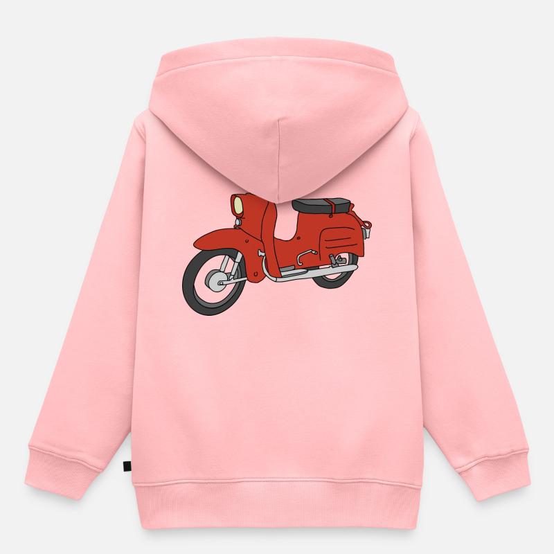 Hirondelle (Ibizarot) - Sweat Premium à capuche enfant bio - rose