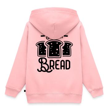 bäckerei bäcker toastbrot brot icon - Kinder Premium Organic Hoodie - Rosa - Hinten - AI Model Kid Female (0cm)