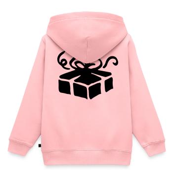 Box gift / gift box - present - Kids Premium Organic Hoodie - rose - Back - AI Model Kid Female (0cm)
