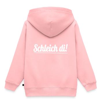 Schleich di ! - Le dialecte bavarois - Sweat Premium à capuche enfant bio - rose - Dos - AI Model Kid Female (0cm)