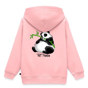 Fat Panda gift idea - Kids Premium Organic Hoodie - rose - Back - AI Model Kid Female (0cm)