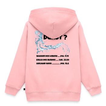 Durst? - schwarz - Kinder Premium Organic Hoodie - Rosa - Hinten - AI Model Kid Female (0cm)