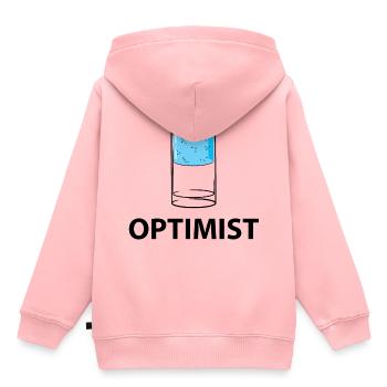Optimist - drink - Kids Premium Organic Hoodie - rose - Back - AI Model Kid Female (0cm)