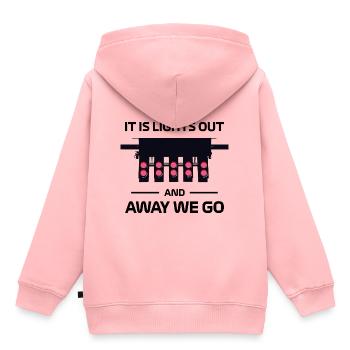 Racing Race Start Car Course Start Slogan - Sweat Premium à capuche enfant bio - rose - Dos - AI Model Kid Female (0cm)