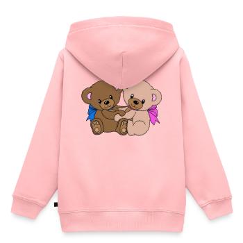 porter - Sweat Premium à capuche enfant bio - rose - Dos - AI Model Kid Female (0cm)