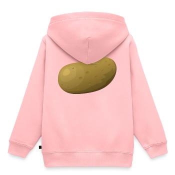 Kartoffel - Kinder Premium Organic Hoodie - Rosa - Hinten - AI Model Kid Female (0cm)