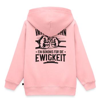 vater sohn ewigkeit faust - Kinder Premium Organic Hoodie - Rosa - Hinten - AI Model Kid Female (0cm)