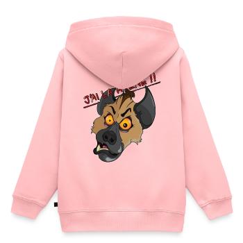 hyene - Sweat Premium à capuche enfant bio - rose - Dos - AI Model Kid Female (0cm)