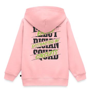 Circuit électrique Electro Worker Electro Worker - Sweat Premium à capuche enfant bio - rose - Dos - AI Model Kid Female (0cm)