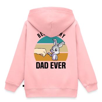 Hasen Liebhaber - Kinder Premium Organic Hoodie - Rosa - Hinten - AI Model Kid Female (0cm)