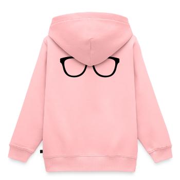 Nerd Hispter Lunettes - Lunettes - Sweat Premium à capuche enfant bio - rose - Dos - AI Model Kid Female (0cm)
