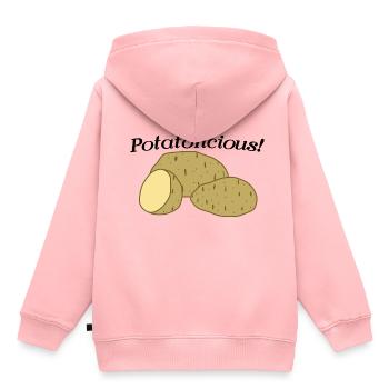 Kartoffelgemüse Gesundes Essen von Kartoffeln - Kinder Premium Organic Hoodie - Rosa - Hinten - AI Model Kid Female (0cm)