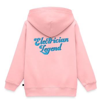 Electro Worker Legend Craftsman Voltage - Kids Premium Organic Hoodie - rose - Back - AI Model Kid Female (0cm)