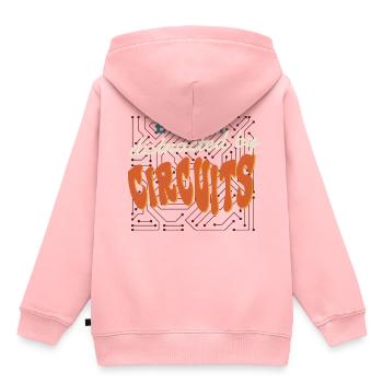 Durch Stromkreise abgelenkt Spannung Electro - Kinder Premium Organic Hoodie - Rosa - Hinten - AI Model Kid Female (0cm)