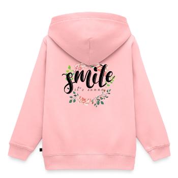 Smile it’s sunna les femmes musulmanes converties - Sweat Premium à capuche enfant bio - rose - Dos - AI Model Kid Female (0cm)