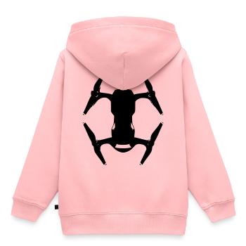 Air Drone - Sweat Premium à capuche enfant bio - rose - Dos - AI Model Kid Female (0cm)