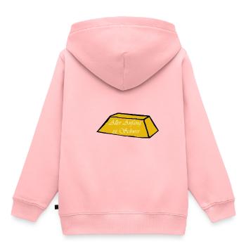 Aller Anfang ist schwer I Spruch I Motivation - Kinder Premium Organic Hoodie - Rosa - Hinten - AI Model Kid Female (0cm)