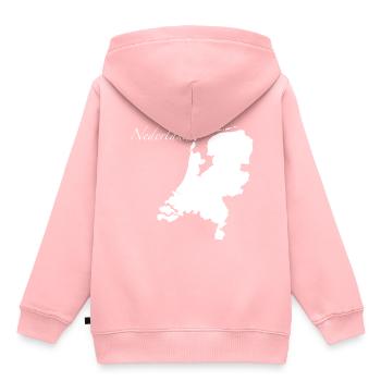 Holland Niederlande Holländisch - Kinder Premium Organic Hoodie - Rosa - Hinten - AI Model Kid Female (0cm)