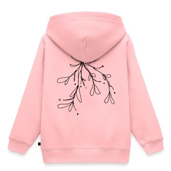 gui - Sweat Premium à capuche enfant bio - rose - Dos - AI Model Kid Female (0cm)