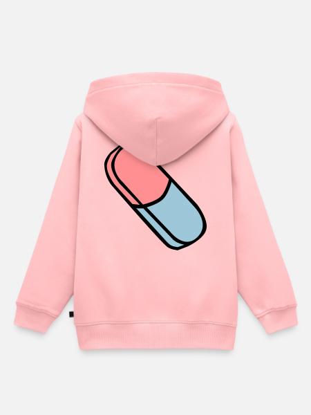 Gomme à effacer gomme gomme - Sweat Premium à capuche enfant bio - rose