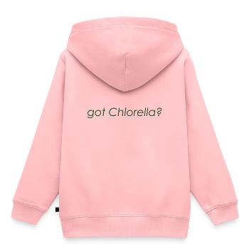 Alge Chlorella - Kinder Premium Organic Hoodie - Rosa - Hinten - AI Model Kid Female (0cm)
