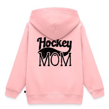Hockey Mom Geschenk Winter Hockeyschläger - Kinder Premium Organic Hoodie - Rosa - Hinten - AI Model Kid Female (0cm)