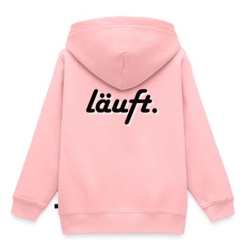Männer Premium T-Shirt Läuft! - Kinder Premium Organic Hoodie - Rosa - Hinten - AI Model Kid Female (0cm)