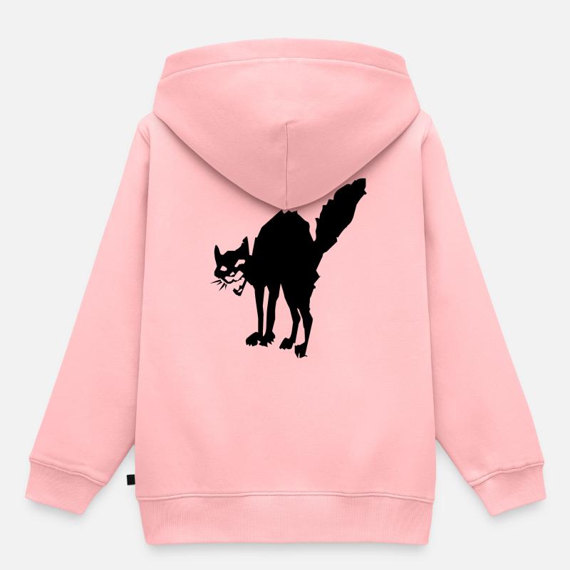 Chat d'anarchie - Sweat Premium à capuche enfant bio - rose