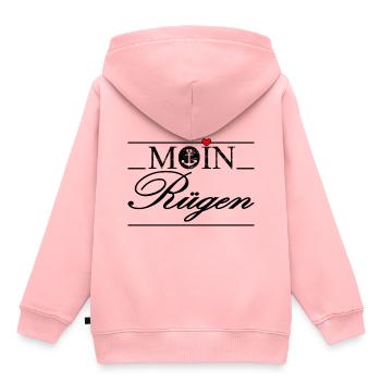 Moin Rügen - Kinder Premium Organic Hoodie - Rosa - Hinten - AI Model Kid Female (0cm)