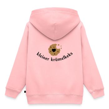 Keks mit Herz - Kinder Premium Organic Hoodie - Rosa - Hinten - AI Model Kid Female (0cm)