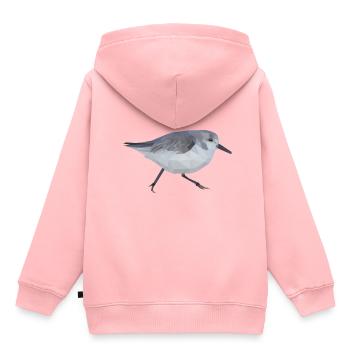 coureurs de plage - Sweat Premium à capuche enfant bio - rose - Dos - AI Model Kid Female (0cm)