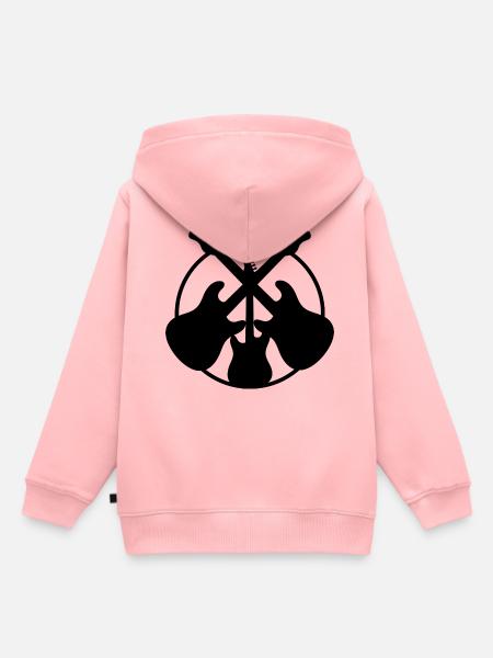 Guitare électrique - Guitar - Metal - Rock - Sweat Premium à capuche enfant bio - rose